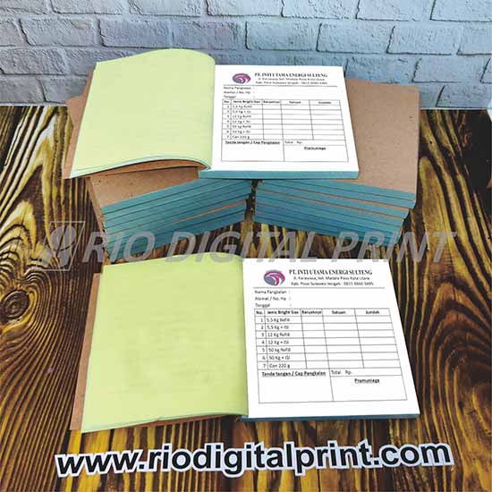 Nota Ncr Cetak Warna Uk 1 8 F4 2 Ply Rio Digital Printing Palu