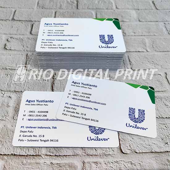 Kartu Nama Art Paper Plong (86x54cm) Rio Digital Printing Palu