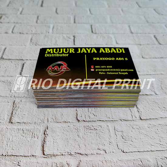 Kartu Nama Art Paper 210/260 gsm Uk. Standar 9x5,5cm Rio Digital Printing Palu